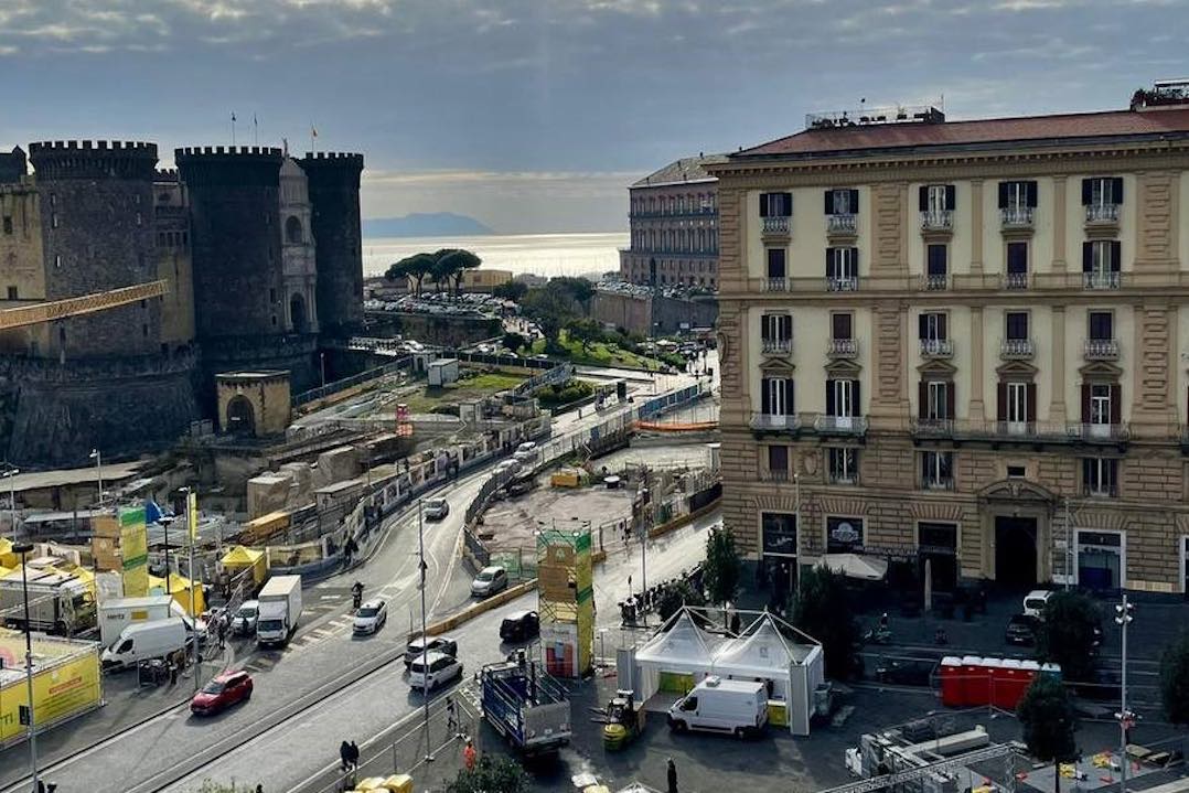 Vista dalla nuova sede di Aon a Napoli