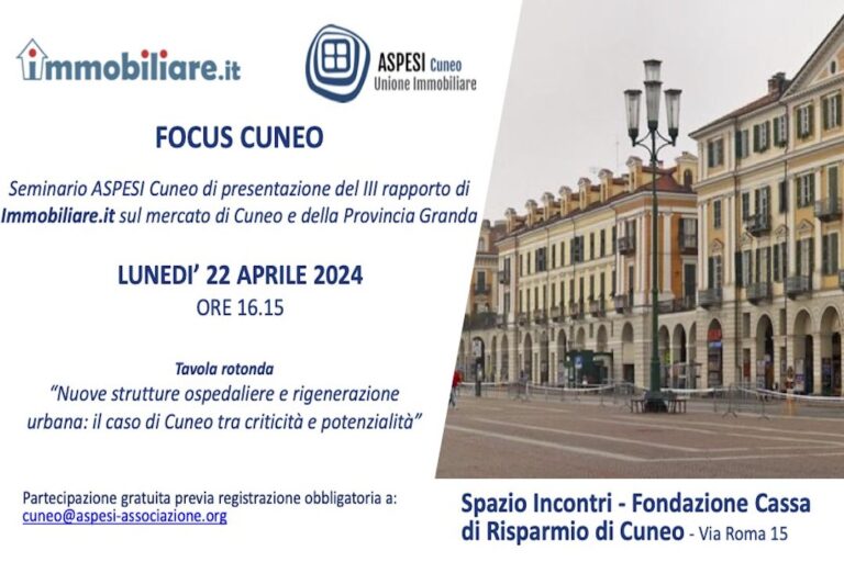Aspesi Cuneo | presentazione del rapporto di Immobiliare.it
