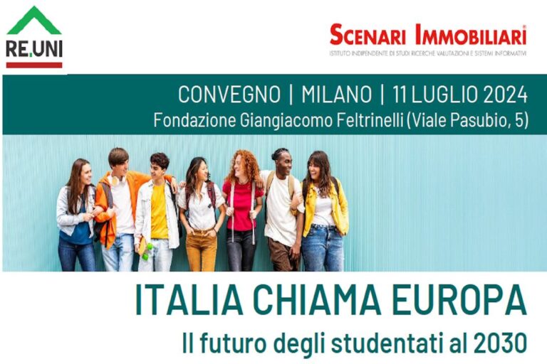Scenari Immobiliari | Italia chiama Europa – Il futuro degli studentati al 2030