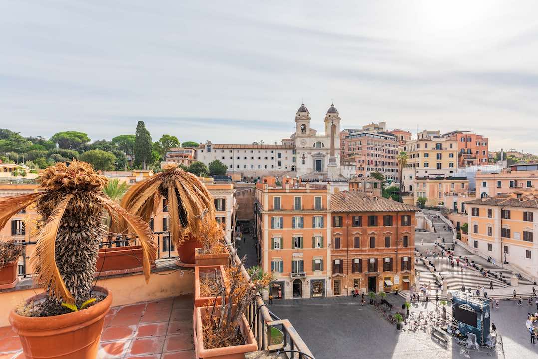 Roma_attico Piazza di Spagna vista terrazza