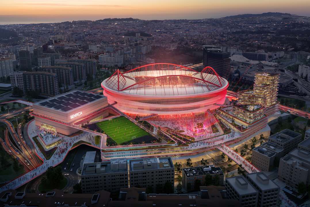 Populous_Estadio da Luz – Night-time Aerial